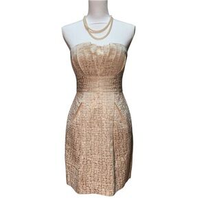 NWT Maxandcleo beautiful gold and beige dress💕